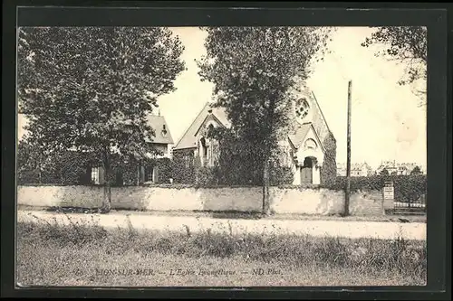 AK Lion-sur-Mer, l'Eglise Evangelique