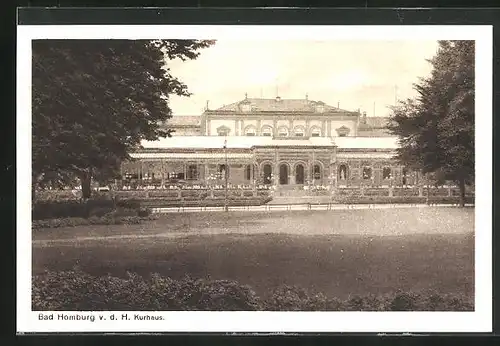 AK Bad Homburg v. d. H., Blick zum Kurhaus