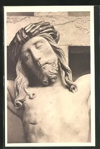 AK Heilbronn, Christuskopf am Kreuz vom Hochaltar in der St. Kilianskirche
