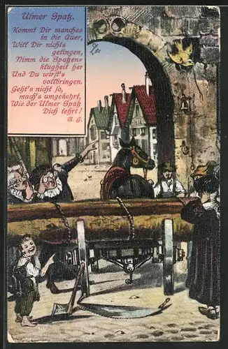 Künstler-AK Ulm, Ulmer Spatz