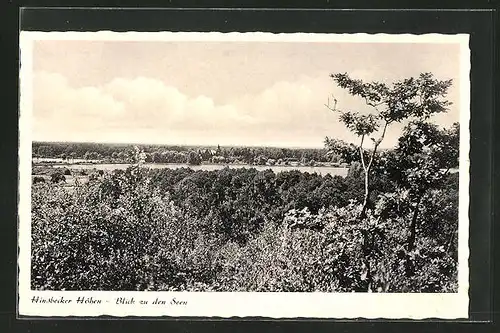 AK Hinsbeck, Hinsbecker Höhen mit Blick zu den Seen