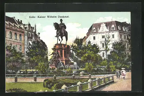 AK Köln-Neustadt, das Kaiser Wilhelm Denkmal