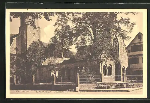 AK Herrenalb, Kloster-Ruine-Paradies, an der Kapelle