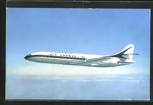 AK Flugzeug, der Fluglinie Air France, Caravelle, Medium-Range Jet