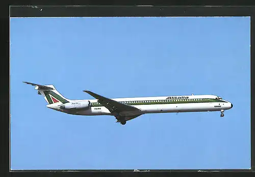 AK Flugzeug, der Fluglinie Alitalia, McDonnell Douglas MD-82 im Flug