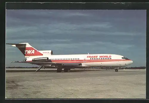 AK Flugzeug, Linienflugzeug der Fluglinie Trans World, Boeing 727-31