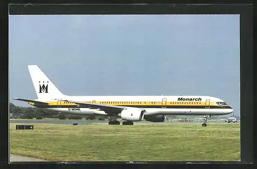 AK Flugzeug, Linienflugzeug der Fluglinie Monarch, Boeing 757-2T7