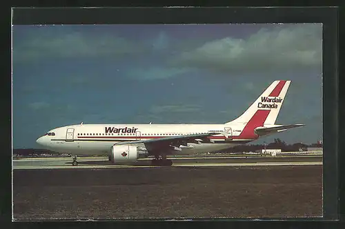 AK Flugzeug, Linienflugzeug der Fluglinie Wardair Canada, Airbus A310-304