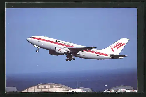 AK Flugzeug, Linienflugzeug der Fluglinie Martinair Holland, Airbus A310-203C