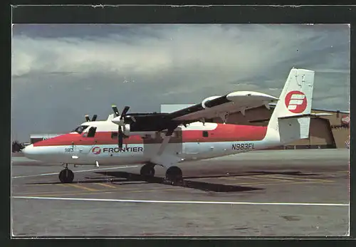 AK Flugzeug, Linienflugzeug der Fluglinie Frontier Airlines, DeHavilland Canada DHC-6 Twin Otter