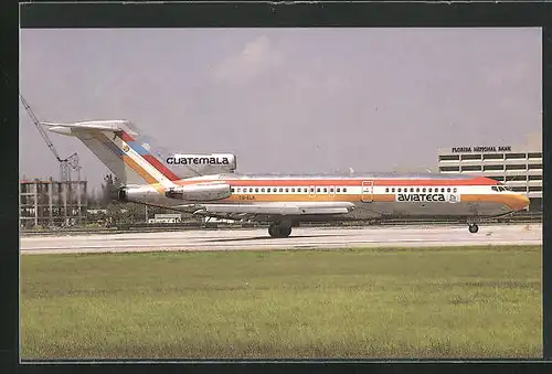 AK Flugzeug, Linienflugzeug der Fluglinie Aviateca Guatemala, Boeing B.727-25C