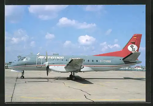 AK Flugzeug, Linienflugzeug der Fluglinie Air Bremen, Saab 340, Paris-Orly