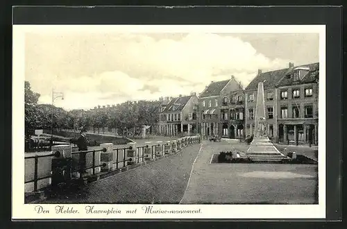 AK Den Helder, Havenplein met Marinemonument