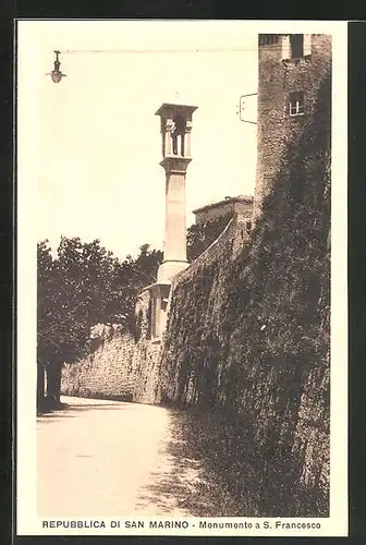 AK San Marino, Monumento a S. Francesco