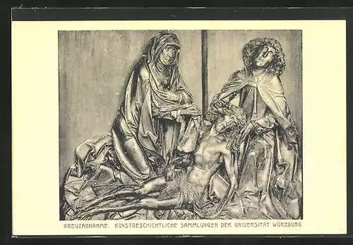 AK Würzburg, Kreuzabnahme, Kunstgeschichtliche Sammlung der Universität