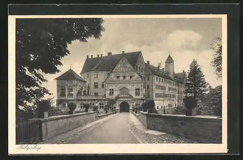 AK Heiligenberg /Baden, Eingang zum Schloss Heiligenberg