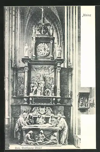 AK Mainz, Dom, Grablegung Christi