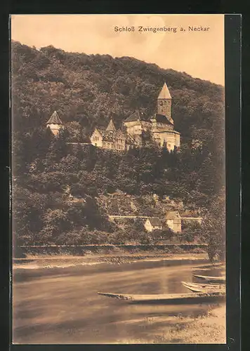 AK Zwingenberg / Neckar, Blick zum Schloss