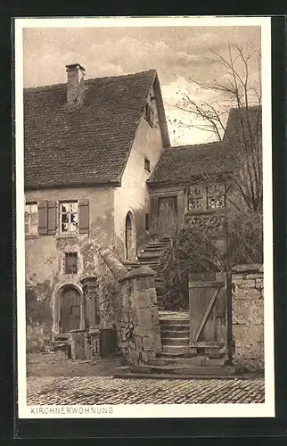 AK Rothenburg o. T., Kirchnerwohnung