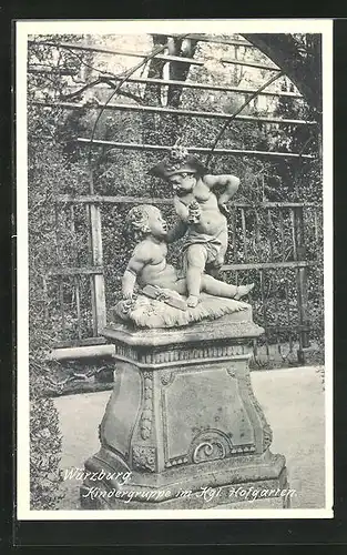 AK Würzburg, Kindergruppe im Kgl. Hofgarten