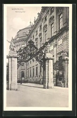 AK Würzburg, am Rennwegertor