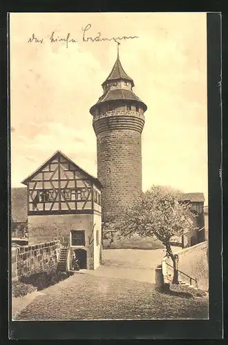 AK Nürnberg, Vestnerturm und Tiefer Brunnen