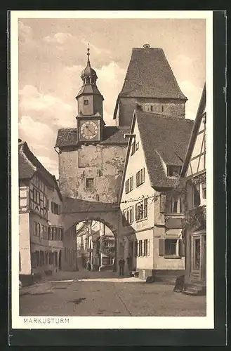 AK Rothenburg o. T., am Markusturm