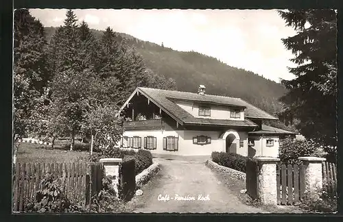 AK Neuhaus / Schliersee, Café-Pension Koch, Bodenschneidstr. 2