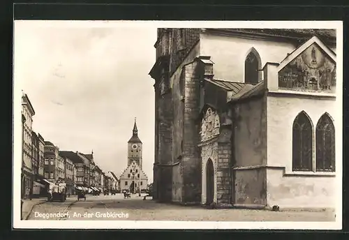 AK Deggendorf, an der Grabkirche