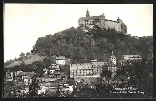 AK Kulmbach i. Bayern, Blick auf die Plassenburg