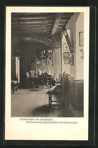 AK Überlingen / Bodensee, Reichlin-Meldegg'sches Patrizierhaus, Innenansicht