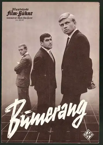 Filmprogramm IFB Nr. 05141, Bumerang, Hardy Krüger, Martin Held, Mario Adorf, Regie: Alfred Weidenmann