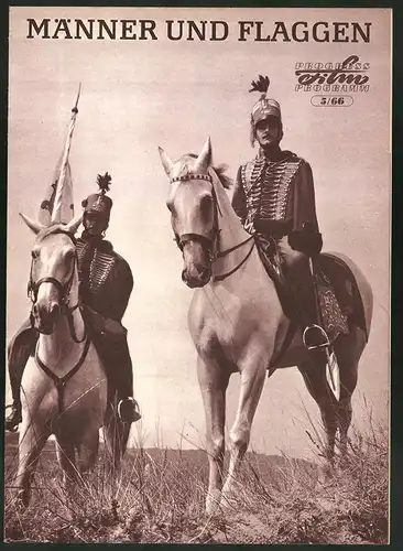 Filmprogramm PFP Nr. 5 /66, Männer und Flaggen, Maria Sulyok, Tibor Bitskey, Regie: Zoltan Varkonyi