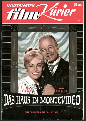 Filmprogramm IFK Nr. 1, Das Haus in Montevideo, Heinz Rühmann, Ruth Leuwerik, Regie: Helmut Käutner