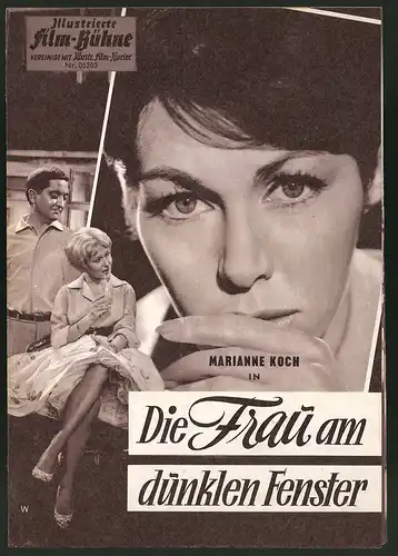 Filmprogramm IFB Nr. 05203, Die Frau am dunklen Fenster, Marianne Koch, Christian Nielsen, Regie: Franz Peter Wirth