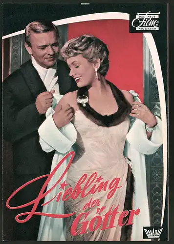 Filmprogramm DNF, Liebling der Götter, Ruth Leuwerik, Peter van Eyck, Harry Meyen, Regie: Gottfried Reinhardt