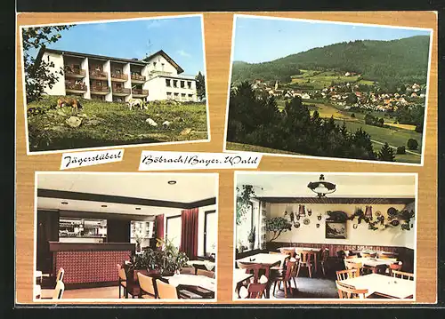 AK Böbrach /Bayer. Wald, Gasthaus Jägerstüberl, Innenansichten