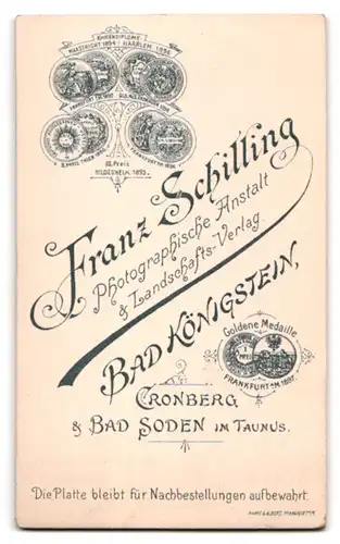 Fotografie Franz Schilling, Bad Königstein /Taunus, Bürgerliche Frau mit Ohrring