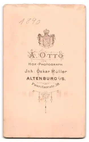 Fotografie A. Otto, Altenburg i /S., Pauritzerstrasse 58, Portrait zwei Jungen und Mädchen in modischer Kleidung