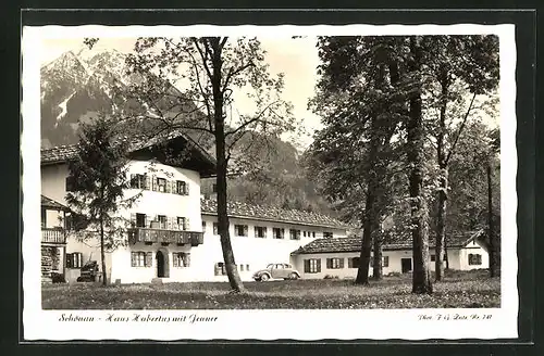 AK Schönau, Eisenbahner-Erholungsheim Haus Hubertus mit Jenner