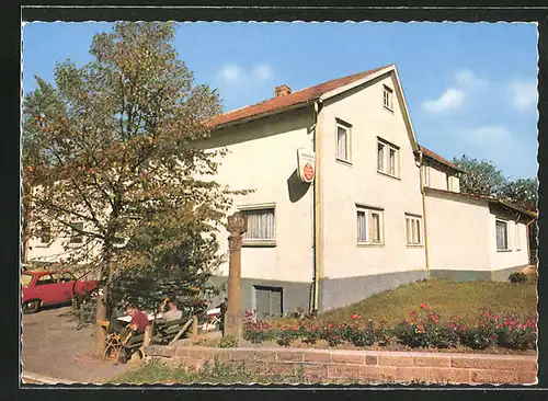 AK Hesselbach im Naturpark Odenwald, Gasthaus und Pension Zum grünen Baum