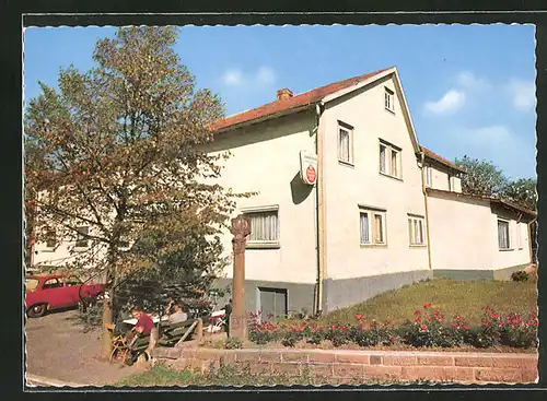 AK Hesselbach im Naturpark Odenwald, Gasthaus und Pension Zum grünen Baum