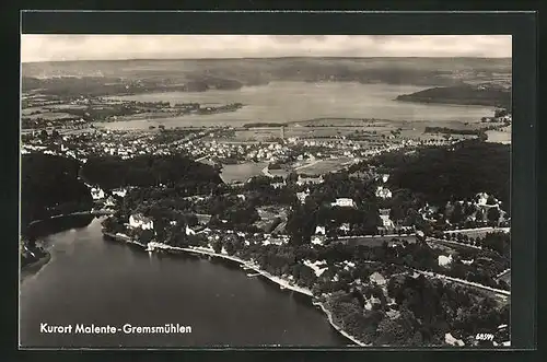 AK Malente-Gremsmühlen, Ort aus der Vogelschau