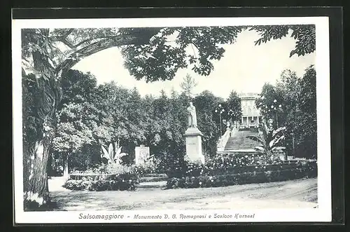 AK Salsomaggiore, Monumento D. G. Romagnosi e Scalone, Casino Kursaal