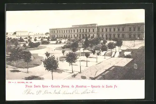 AK Rosario, Plaza Santa Rosa, Escuela Norma de Maestras