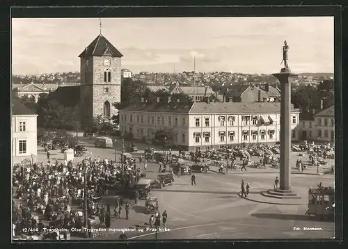 AK Trondheim, Trygvason monumentel og Frue kirke