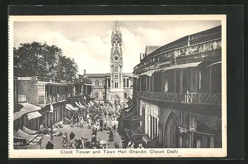 AK Chandni Chowk /Delhi, Clock Tower and Town Hall