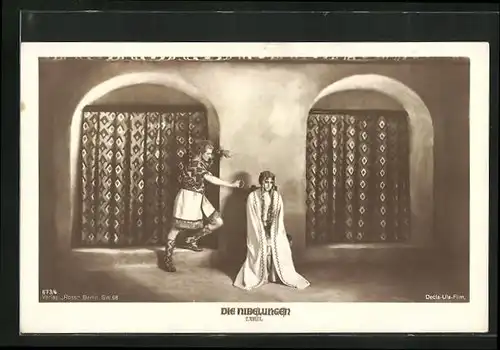 AK Die Nibelungen, 1. Teil, Siegfried mit Kriemhild