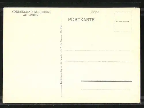 AK Norddorf /Amrum, Teich gegen Zentrum