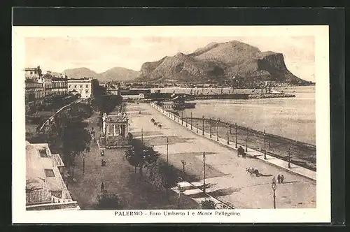 AK Palermo, Foro Umberto I. e Monte Pellegrino